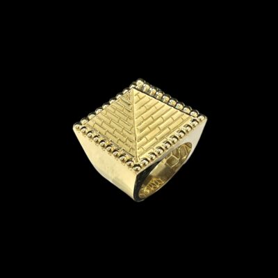 Chevalière Pyramide Biscuit